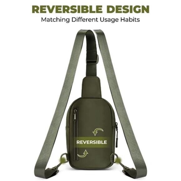 Small Sling Bag for Women and Men Crossbody Bags Trendy Fanny Packs - Picture 4 of 6